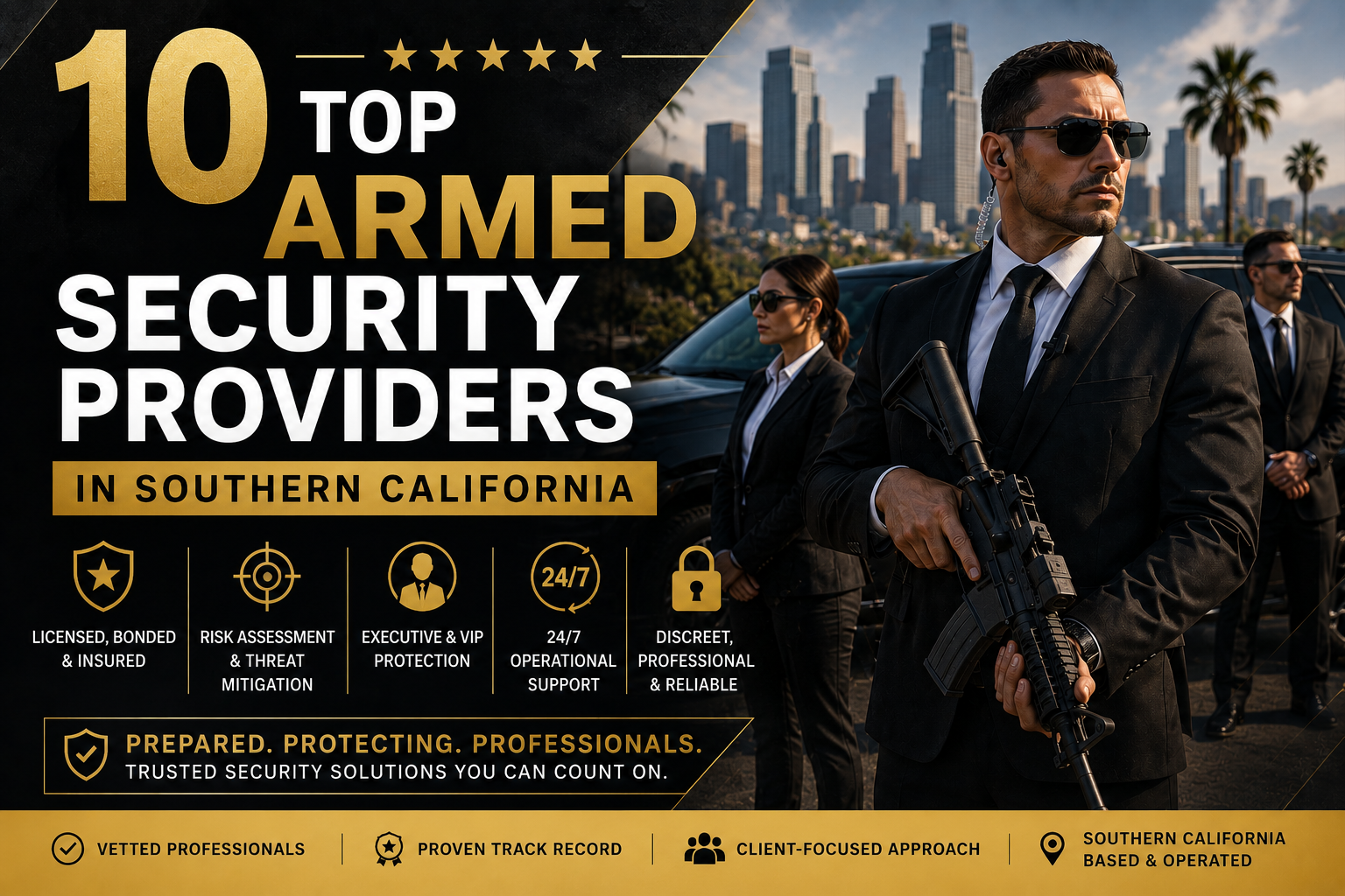 Photography illustrating “10 Top Armed Security Providers in Southern California”